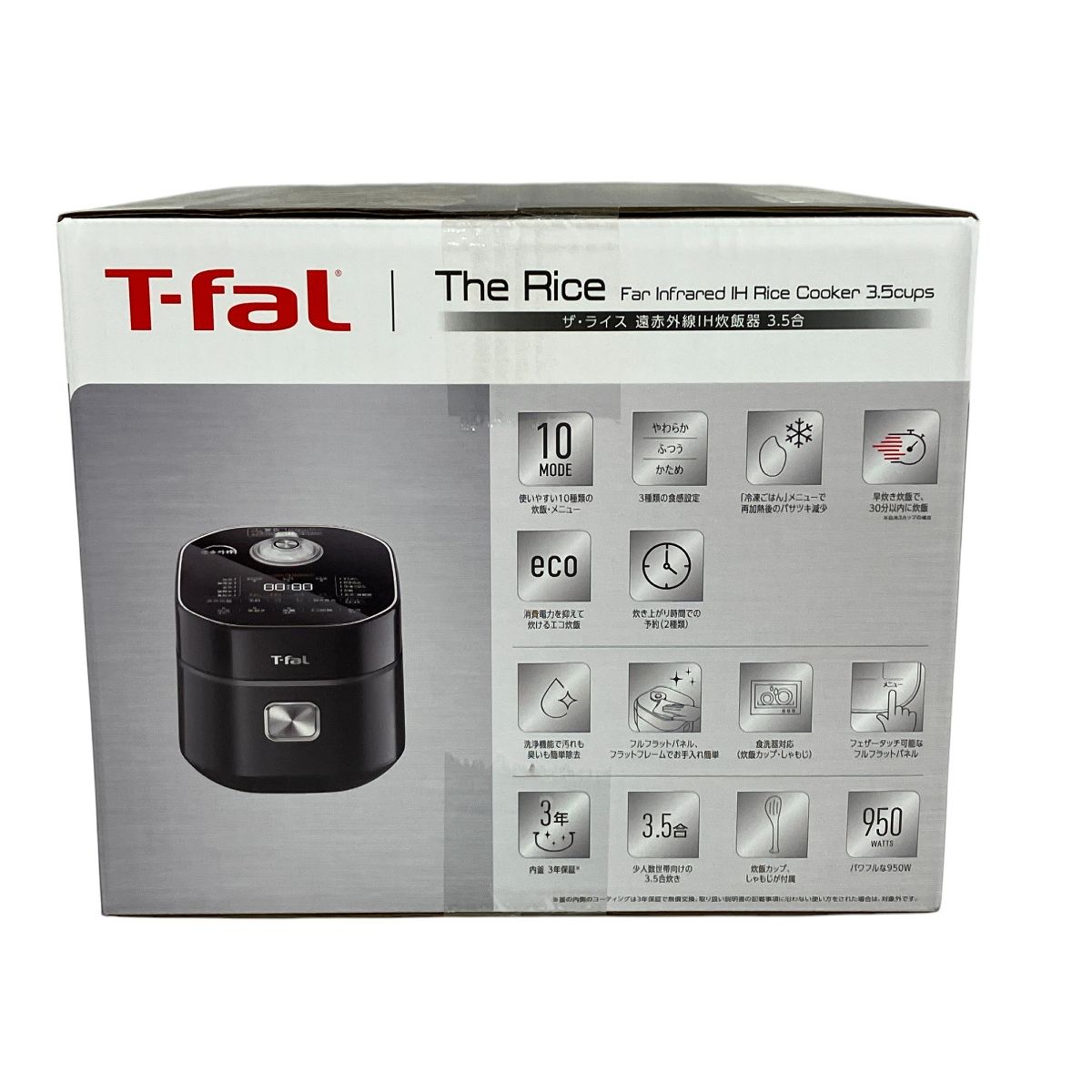 T-faL ザ.ライス遠赤外線IH炊飯器 ３合炊き RK8818JP 保証書付き 楽天市場】（土・日発送可） ティファール T-fal ザ・ライス 遠