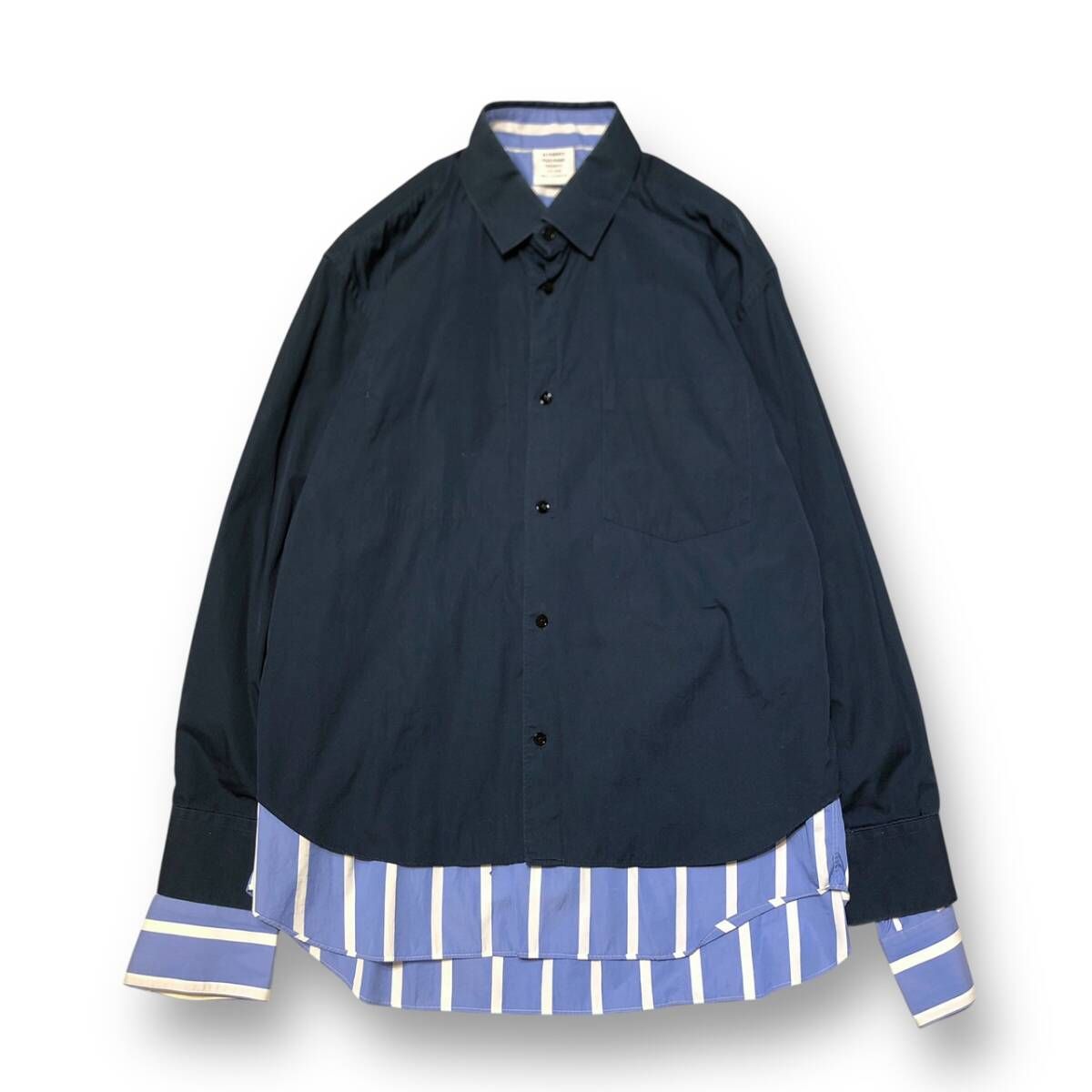 18ss VETEMENTS Layered Design Long Sleeve Shirt size S レイヤード