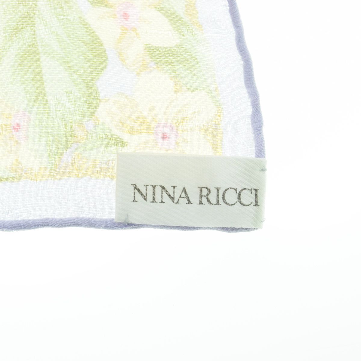 ニナリッチ　スカーフ NINA RICCI ニナリッチ スカーフ ブルー シルク100％ リボン柄