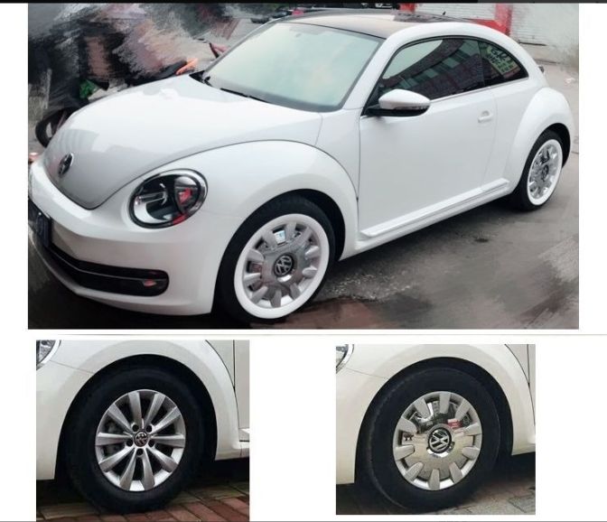 【最安値】VW　ザビートル　16インチホイール専用　カバー　4個　説明欄必読 VW ザ・ビートル 16インチホイール カバー 4個/送料無料 - メルカリ