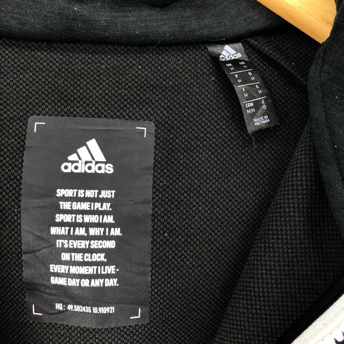古着 アディダス adidas スウェットフルジップパーカー メンズM