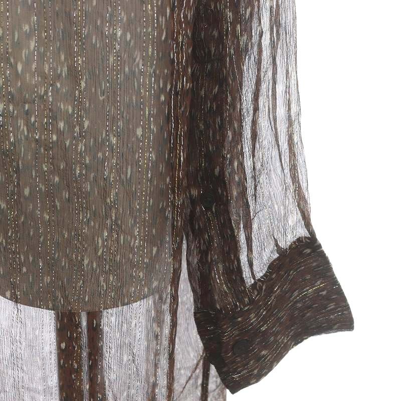 ドリスヴァンノッテン DRIES VAN NOTEN シアーラメシャツ