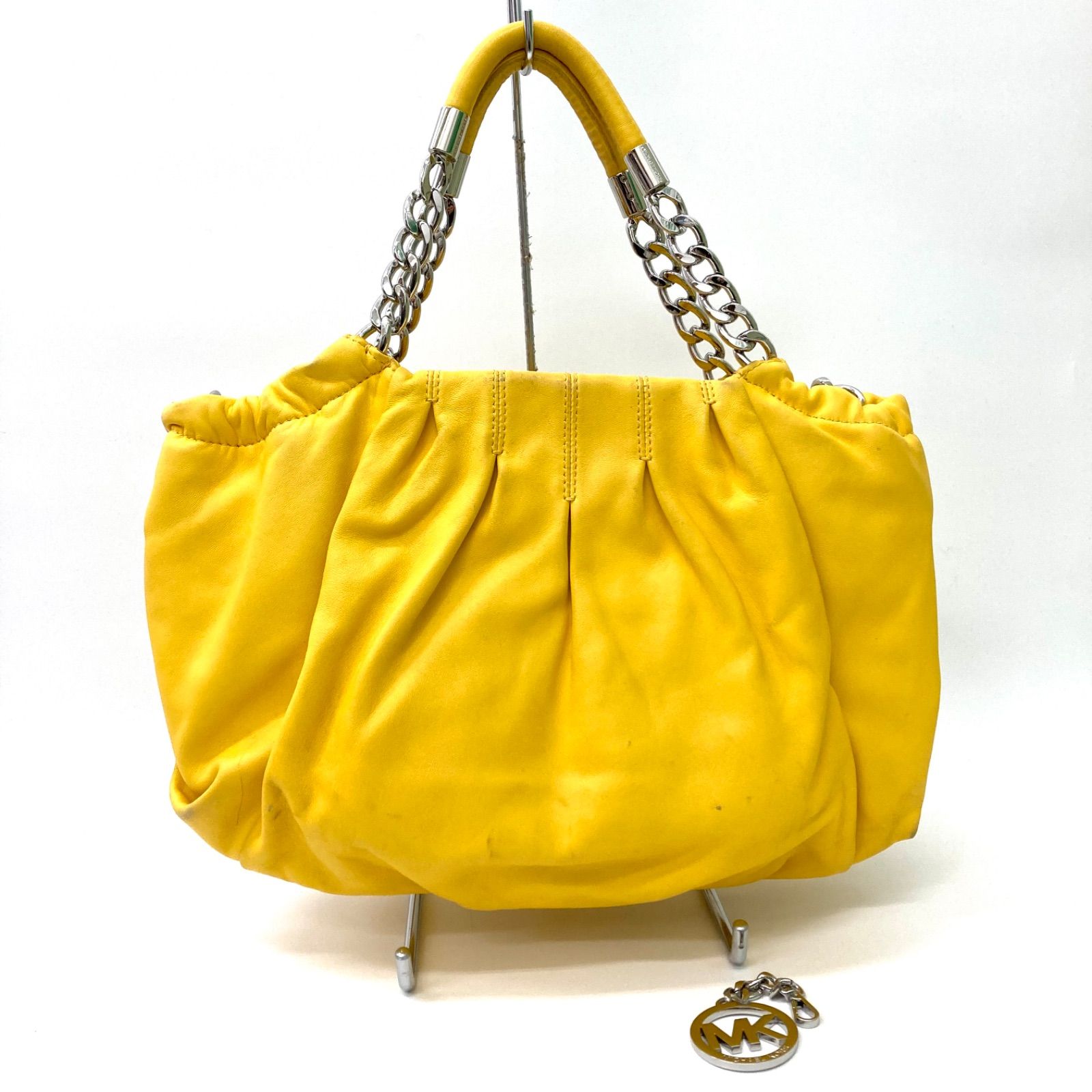 MICHAEL KORS マイケルコース イエローレザーショルダーバッグ