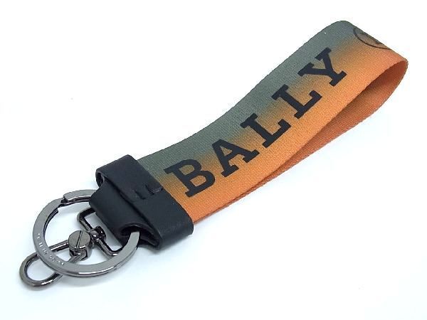 □新品□未使用□ BALLY バリー ナイロンキャンバス キーホルダー 