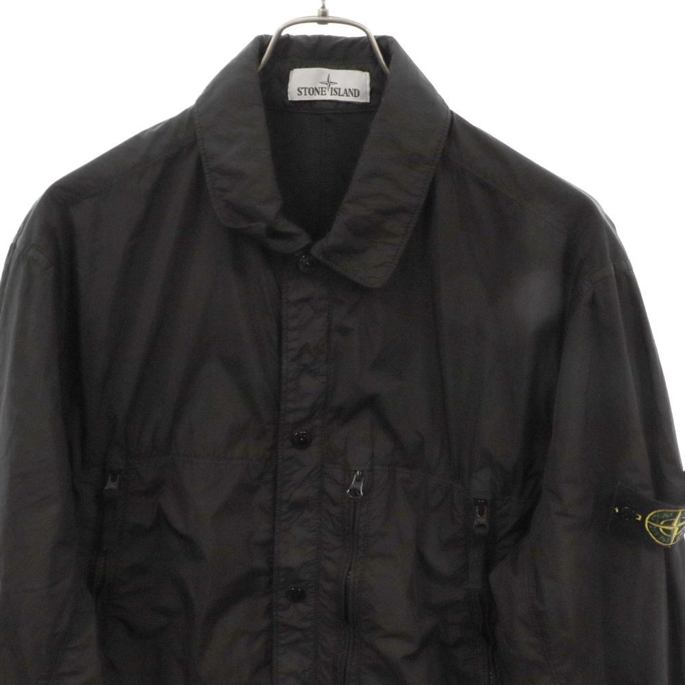 ストーンアイランド 19AW ナイロンオーバー長袖シャツジャケット ブラック ストーンアイランド 19AW ナイロンオーバー長袖シャツジャケット