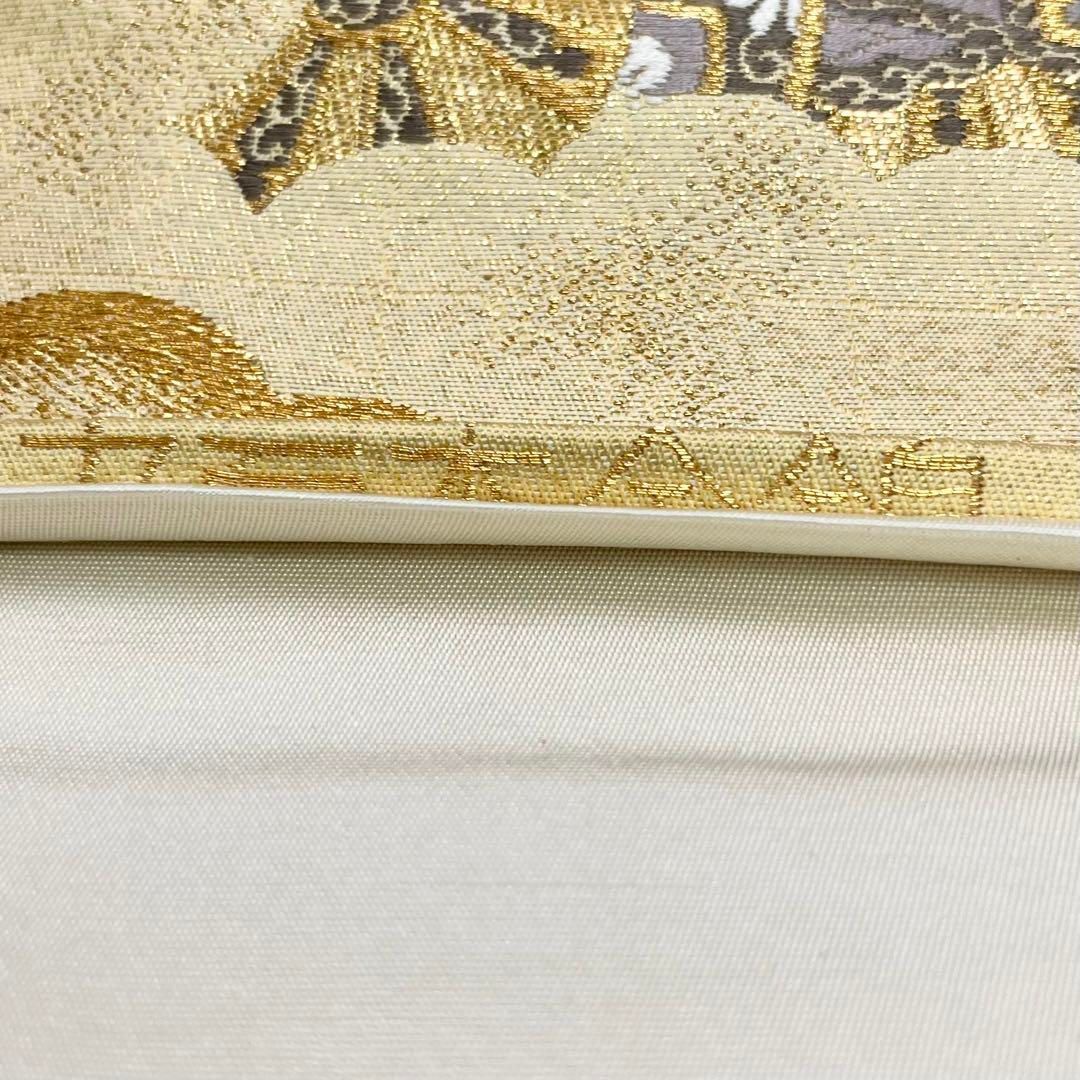 袋帯 本金箔 九百本金錦 美しい花模様 金銀糸 金色 フォーマル O-4271 袋帯 本金箔 九百本金錦 美しい花模様 金銀糸 金色 フォーマル O