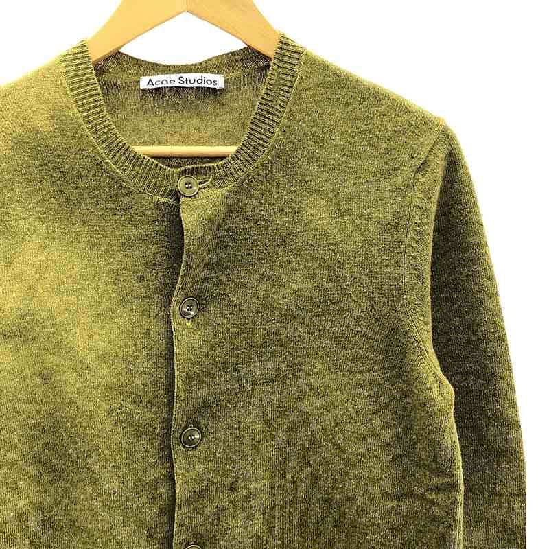 acne studios ワンポイントロゴ ニット カーディガン カーキ 最安値，最新作】 Acne Studios / アクネストゥディオズ | ワン