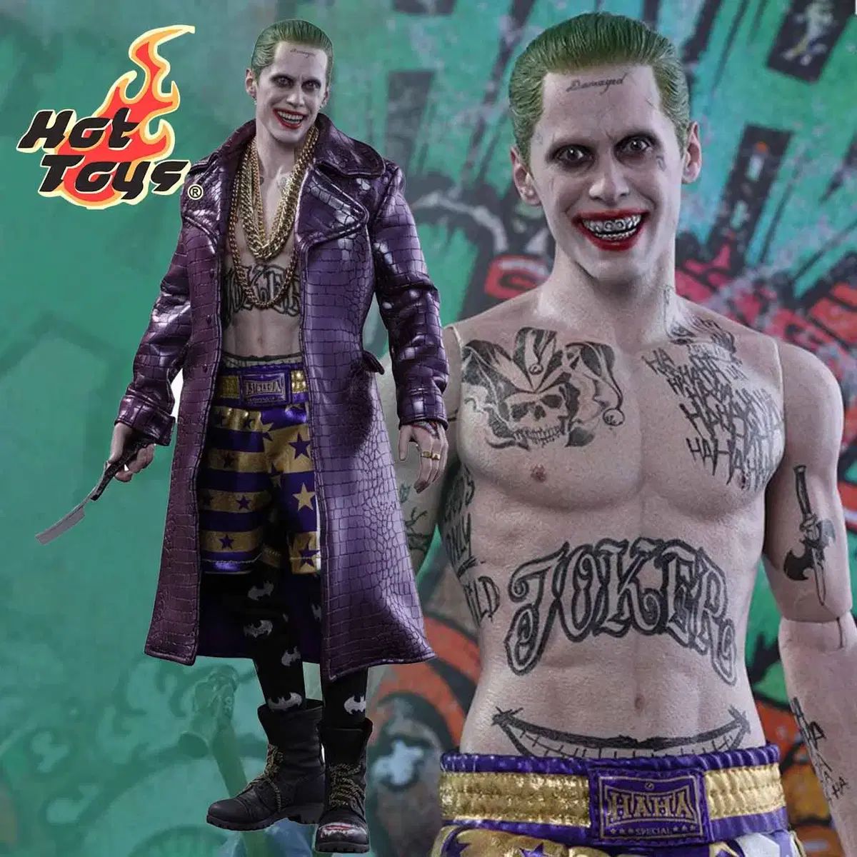 Joker Suicide Squad Hot Toys Purple Coat MMS382 The DC Version 