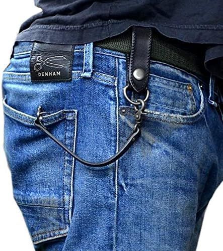 US ショートウォレットチェーン Amazon | 【USA DESIGN】レザー 本革 ベルトループ付き
