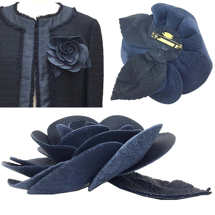 正規品 CHANEL シャネル コサージュ カメリア ベロア 刻印有り CHANEL - 正規品シャネル本店 CHANELカメリア ④ ギフト