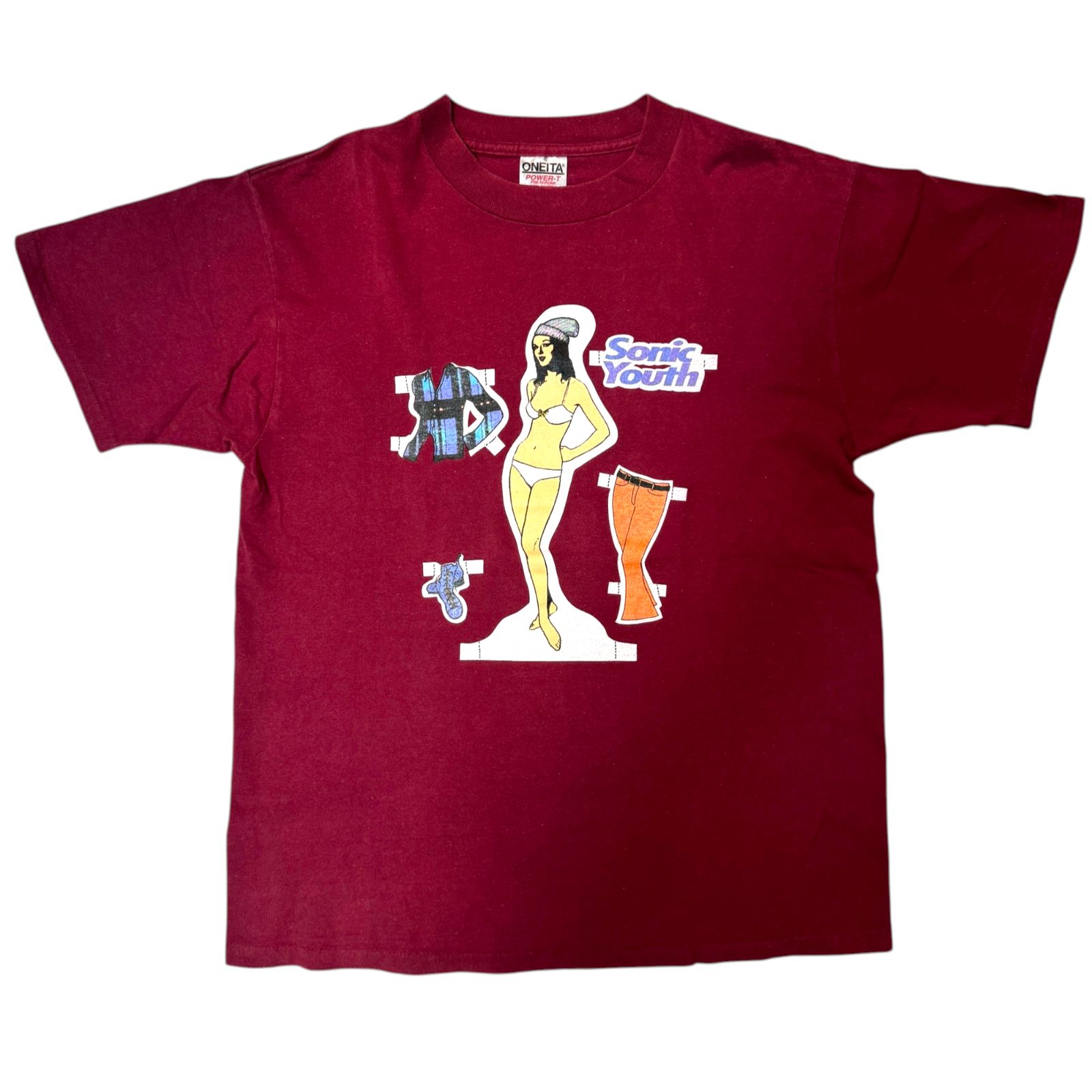 Special Sonic Youth ペーパードールT キムゴードンL 90s SONIC YOUTH Paper doll Tシャツ Lサイズ ソニックユース ペーパー