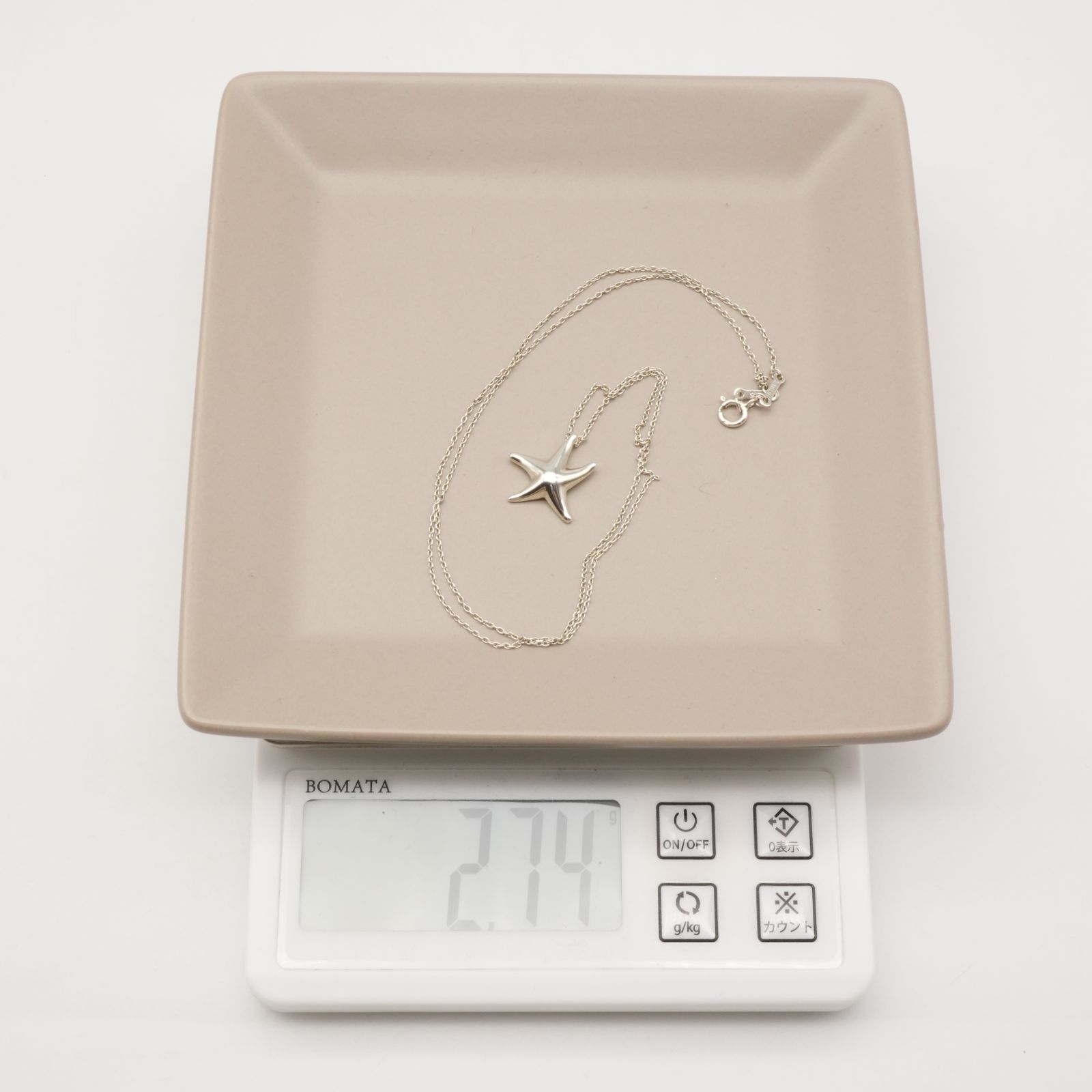 極美品 ティファニー スターフィッシュ シルバー ネックレス/24