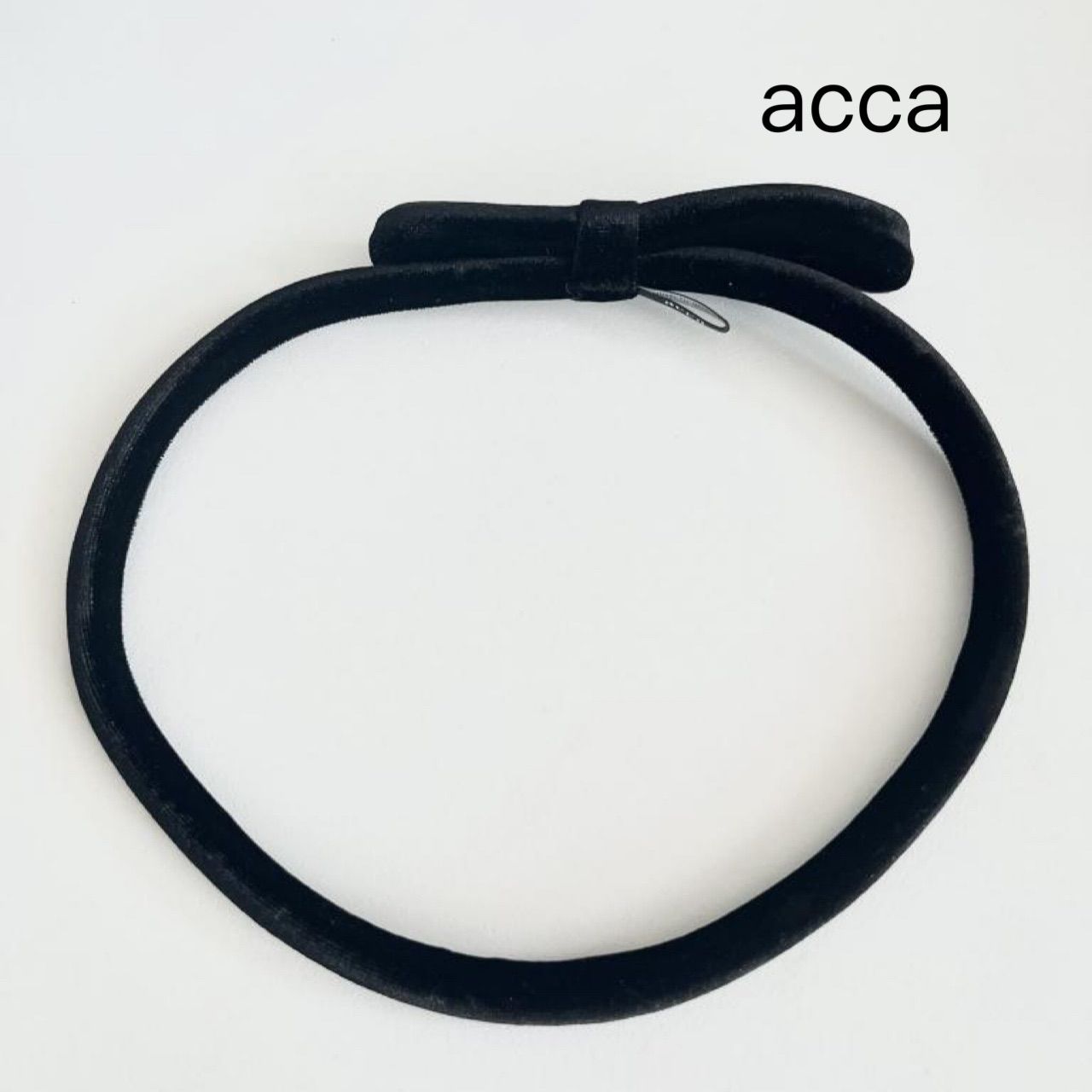 ☆acca アッカ ヘアバンド ベルベット JAL限定 イタリア製 送料