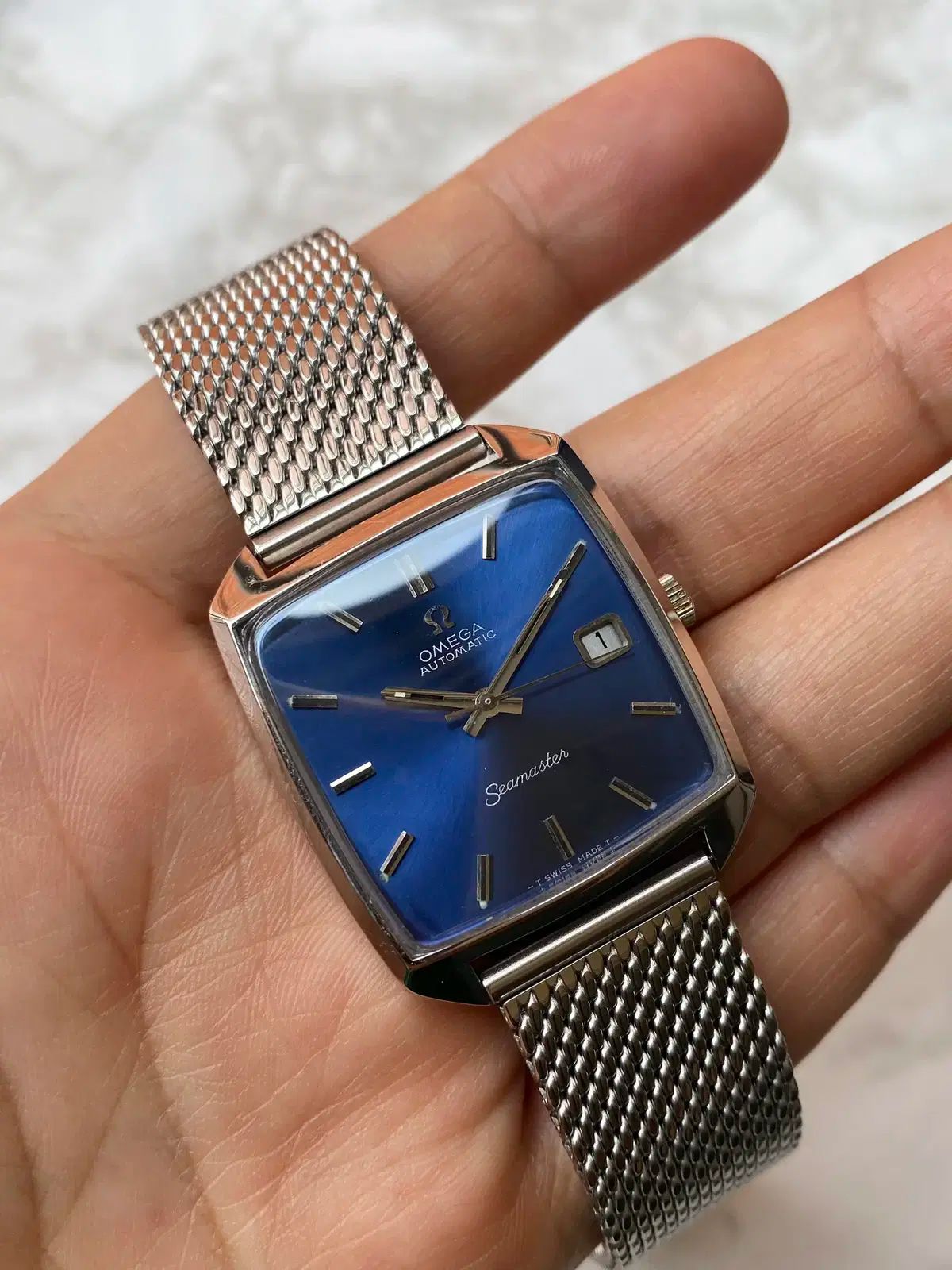 OMEGA】オメガ『シーマスター スクエア』メンズ クォーツ 1週間保証