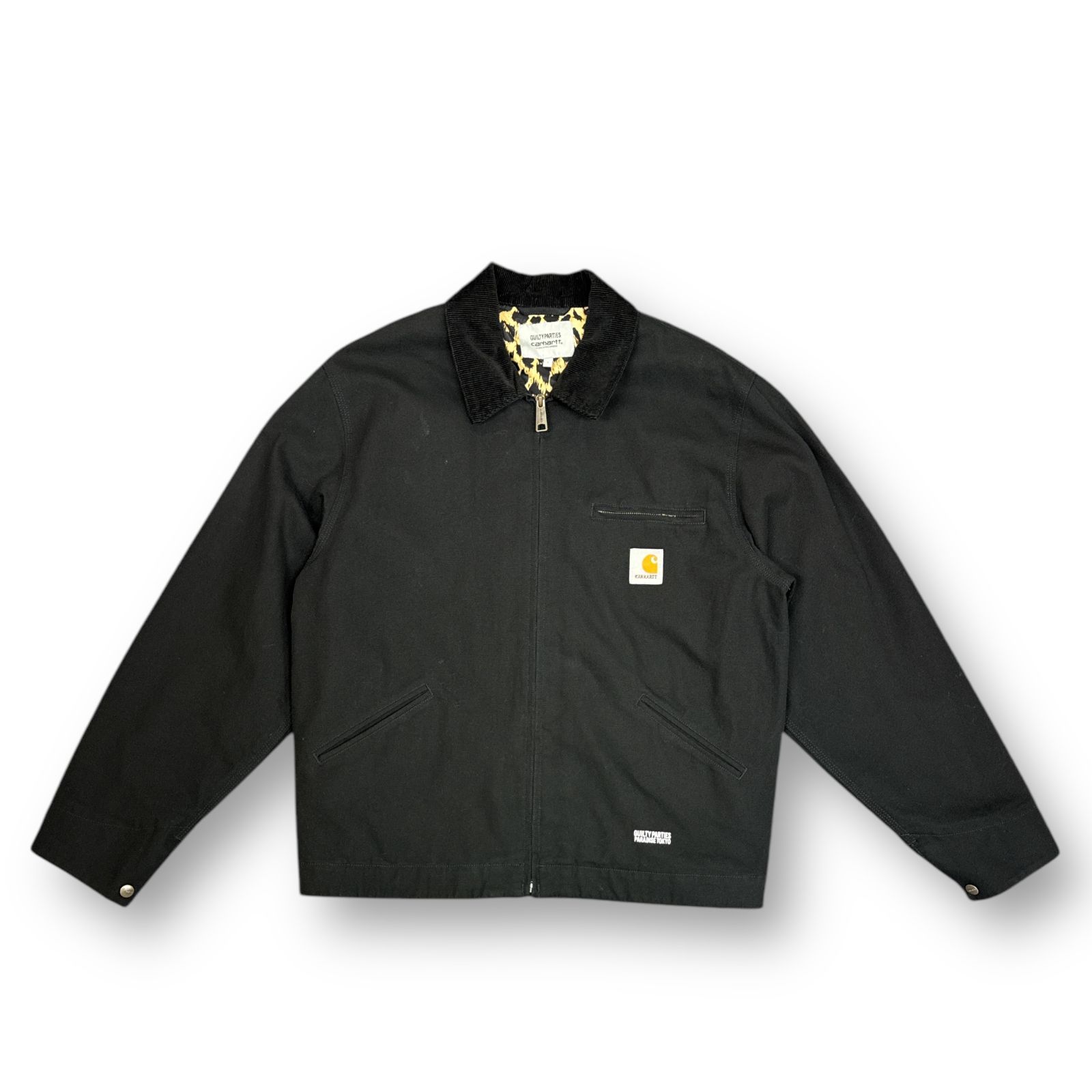 WACKO MARIA × carhartt 20AW OG Detroit Jacket コラボ デトロイトジャケット ワコマリア カーハート  ブラック×レオパード L 80884A3 - メルカリ