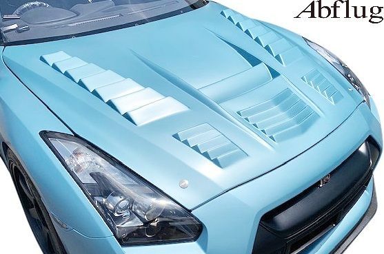 M s R35 GT-R 前期 中期 Abflug 軽量 クーリングボンネット エアロボンネット フード FRP アブフラッグ エアロ パーツ 部品 改造 外装 社外 カスタム ABF20141510003 納期2.0-2.5ヵ月