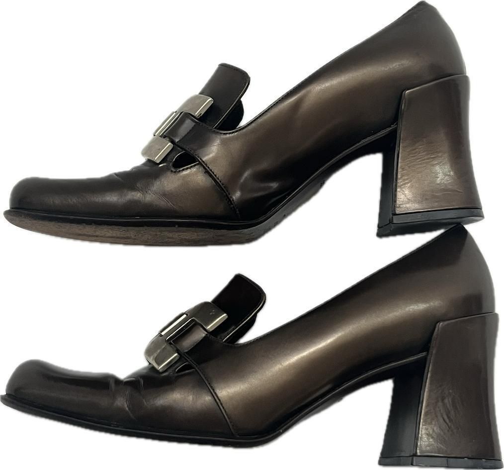 PRADA ヴィンテージ パンプス 希少 PRADA プラダ レザー パンプス