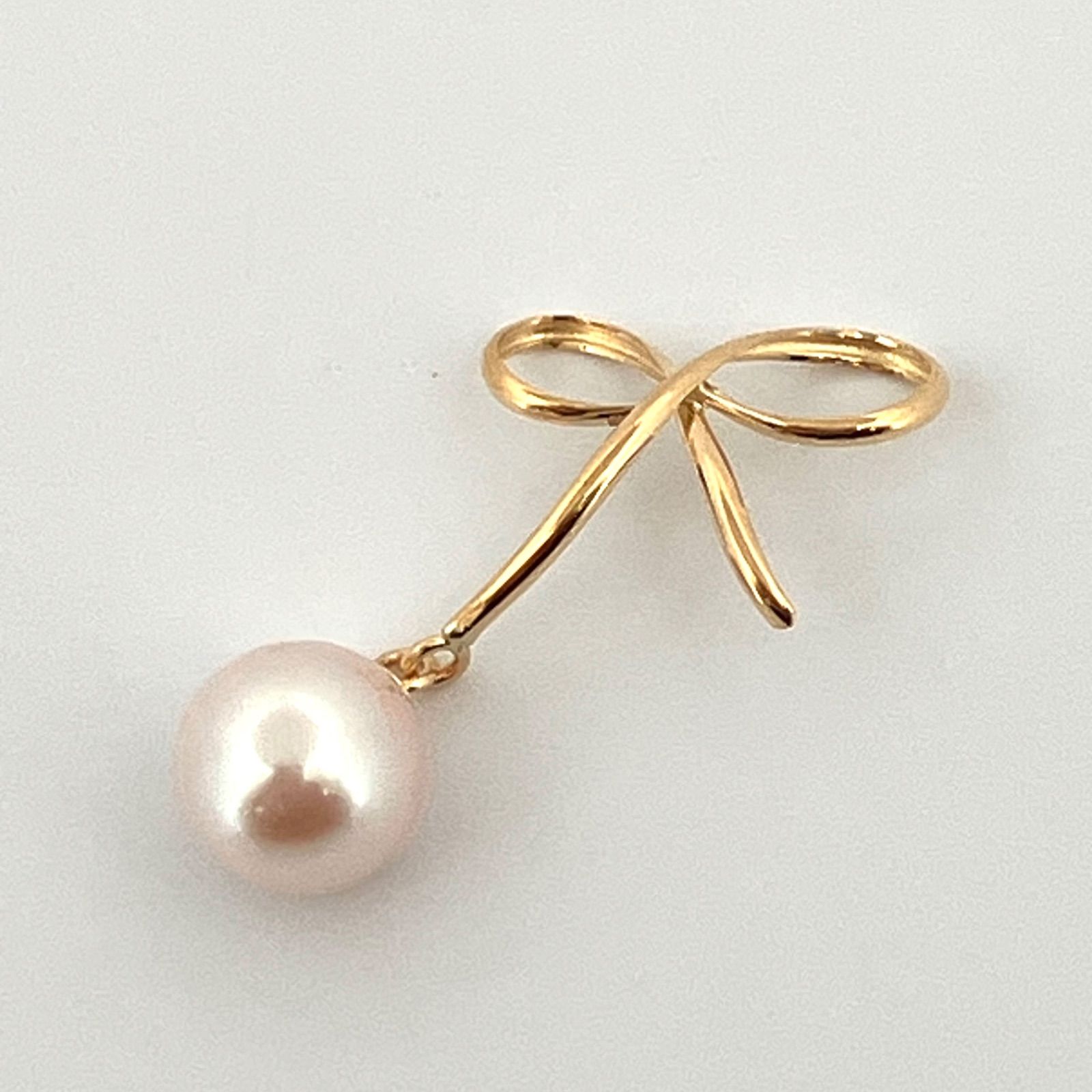 ☆綺麗！照り大玉天然あこや真珠9.0mm k18金ペンダント★超美品！ K18あこや真珠8.7mmペンダントネックレス - 真珠専門店 おおば