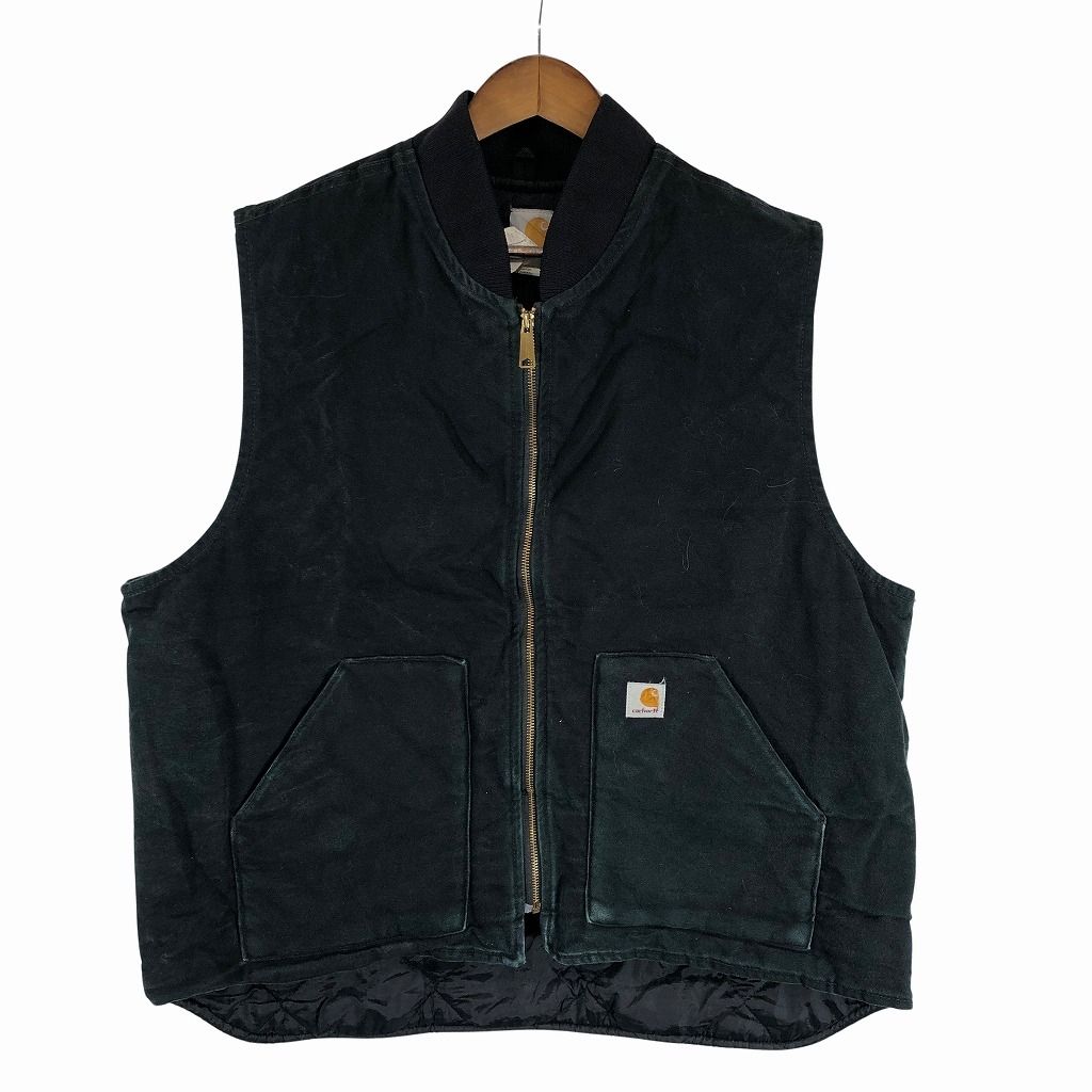 Carhartt カーハート ダックワークベスト 大きいサイズ 中綿 ブラック