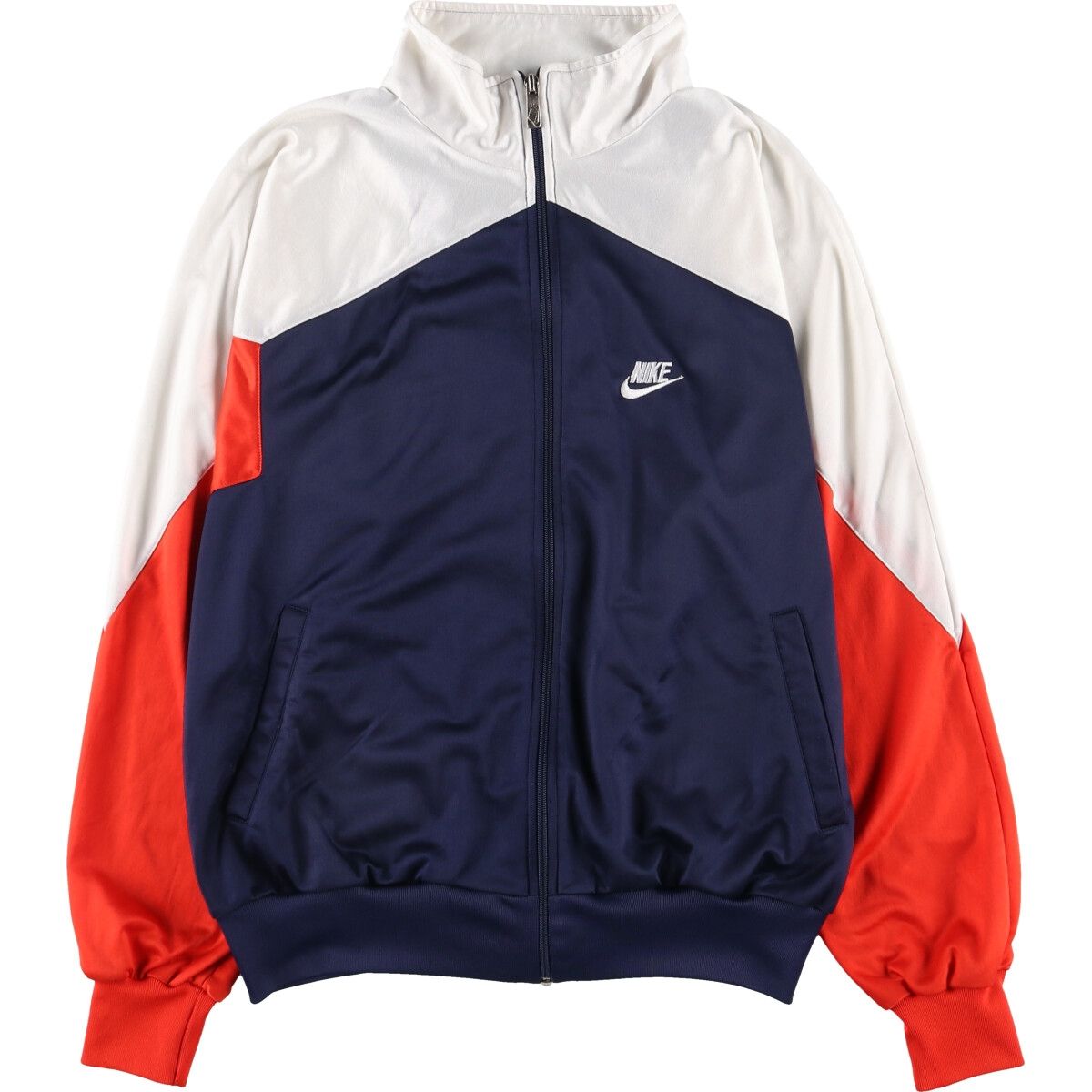 古着 80年代 ナイキ NIKE 紺タグ ジャージ トラックジャケット メンズL 