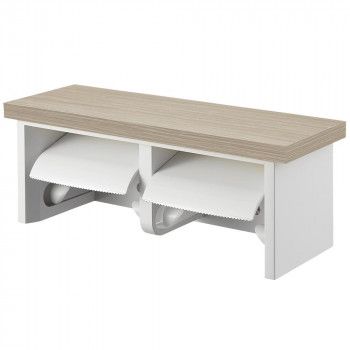 三栄 SANEI ダブルペーパーホルダー棚付 W2810-320-THW