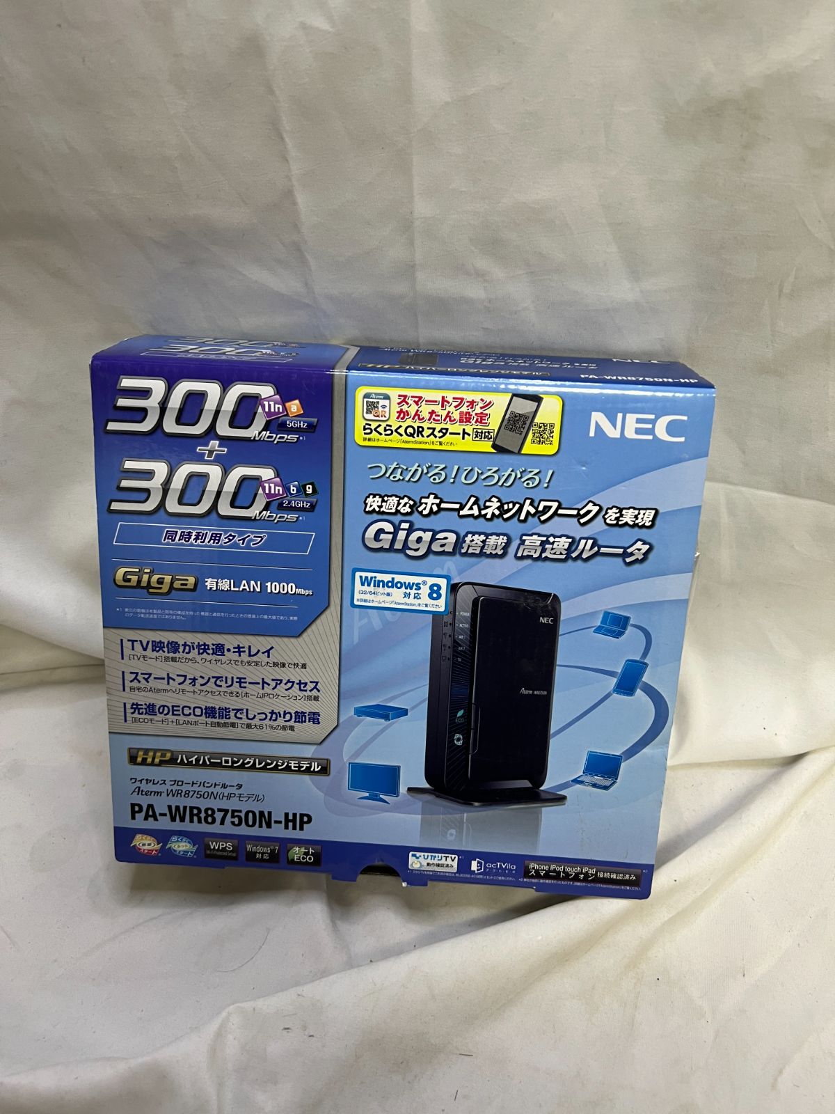 NEC Aterm WR8750N PA-WR8750N-HP 無線LAN ワイヤレスブロードバンドルータ @上 - メルカリ