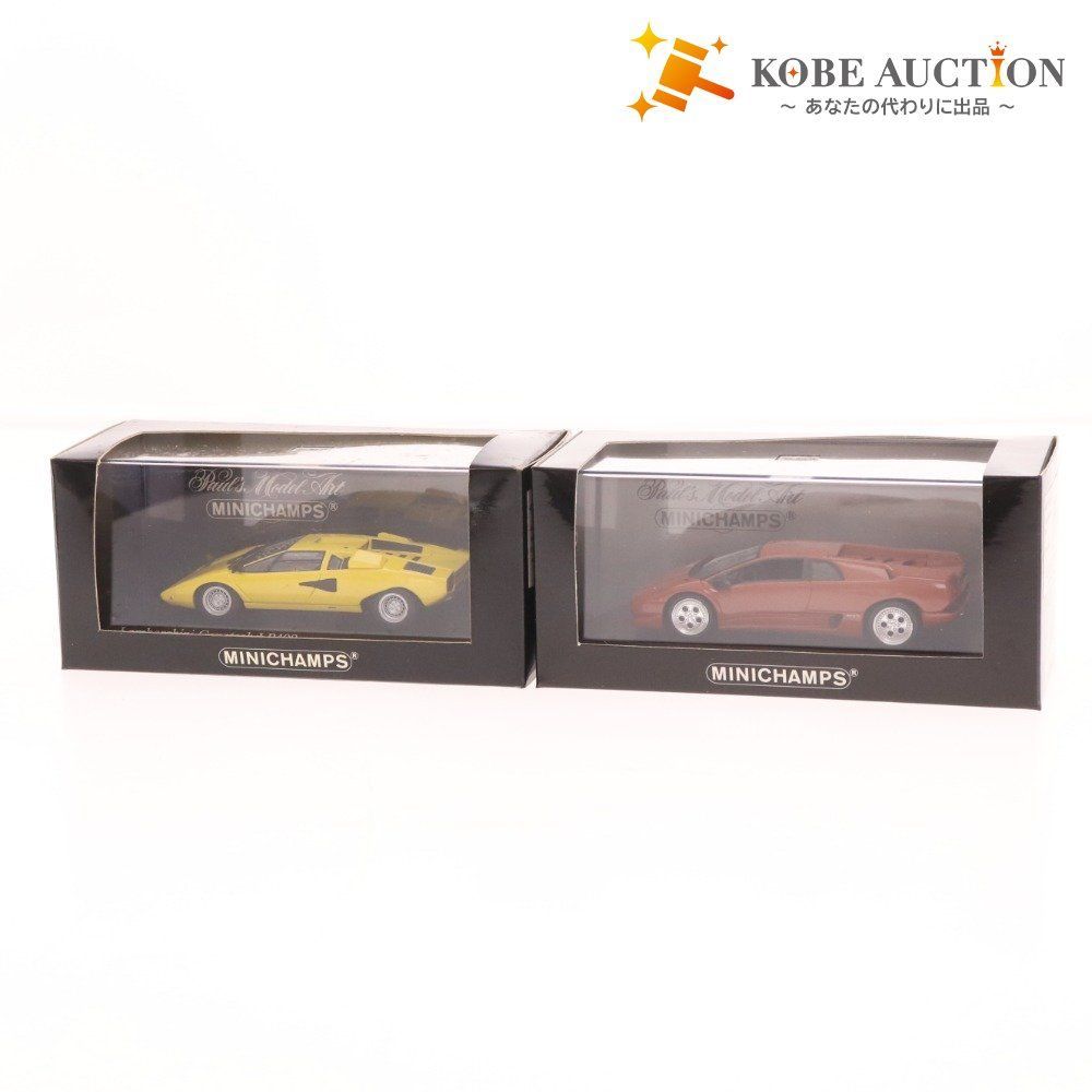 【2点セット】ミニチャンプス　ランボルギーニ　1/43 2点セット】ミニチャンプス ランボルギーニ 1/43