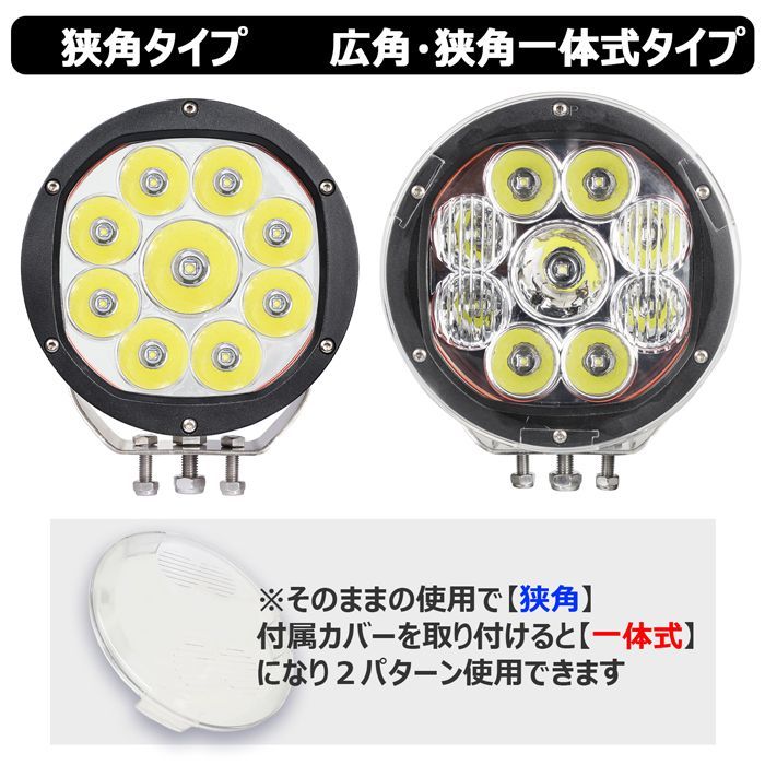 丸型 サーチライト CREE製 90W 投光器 led 防水 led作業灯 24v ワークライト 前照灯 補助灯 タイヤ灯 除雪車 除雪機 led  作業灯 12v 24v 広角 漁船 led ライト 船 デッキライト 集魚灯 LED スポットライト LED作業灯DIY工具専門店 メルカリ