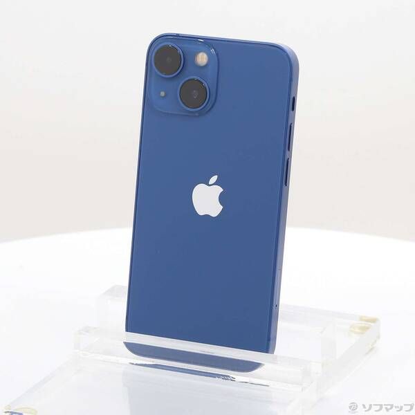 中古品〕 iPhone13 mini 256GB ブルー MLJN3J／A SIMフリー【349