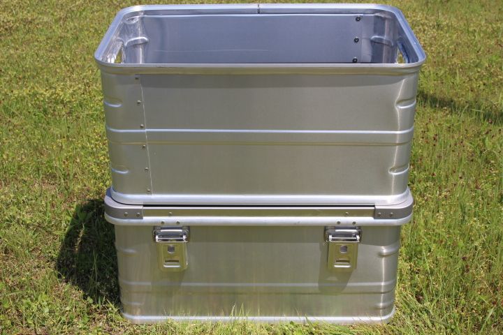 GENERIC OUTDOOR スタッキングアルミボックスwith49 ガレージ収納箱 アルミバスケットボックス キャンプギア収納箱 トランクボックス aluminum box アウトドアコンテナボックス スタッキングボックス 車内収納 道具箱 工具箱