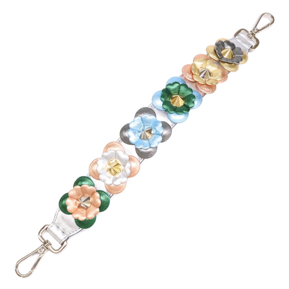 FENDI フェンディ 8AV105 MINI STRAP YOU ミニ ストラップ ユー フラワー|スパイクスタッズ ショルダーストラップ
