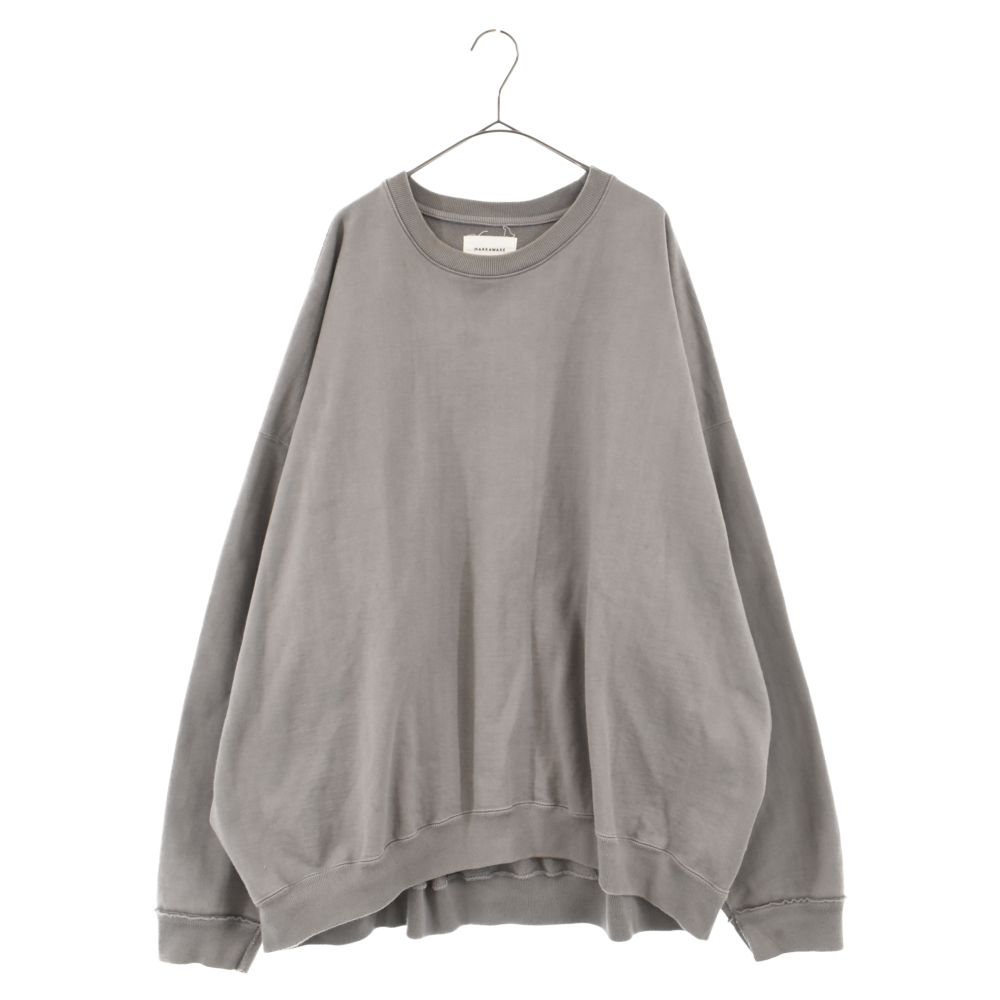 MARKAWARE マーカウェア 22SS HUGE SWEAT クルーネックストレーナー グレー A22A-01CS02C