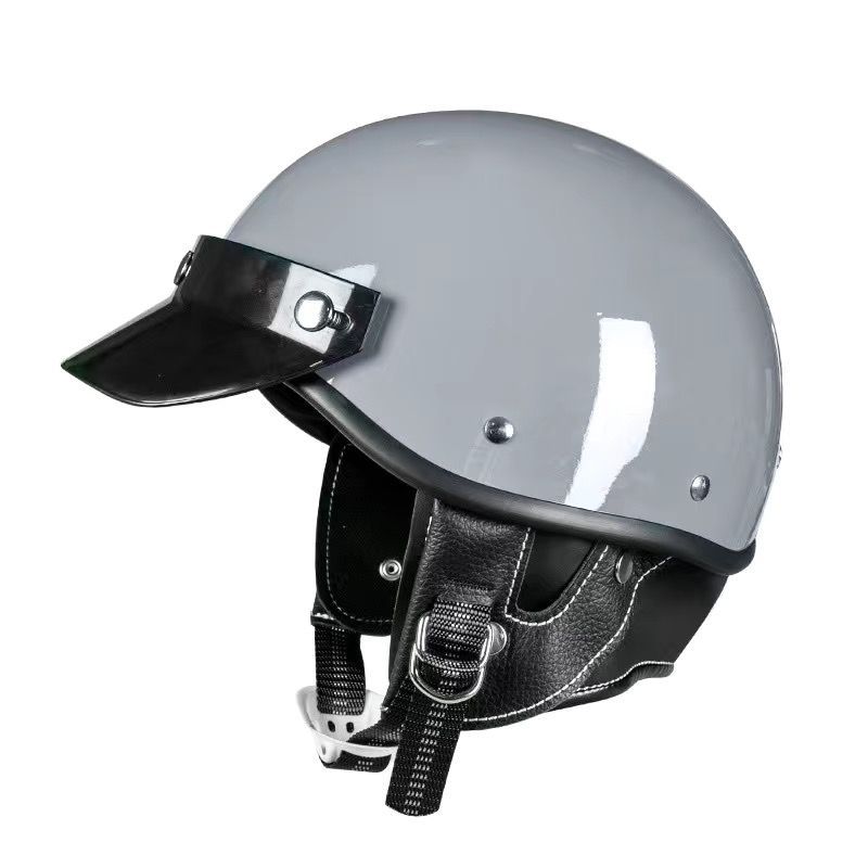 ヘルメット 半ヘル アメリカン マットブラック XL - セキュリティ