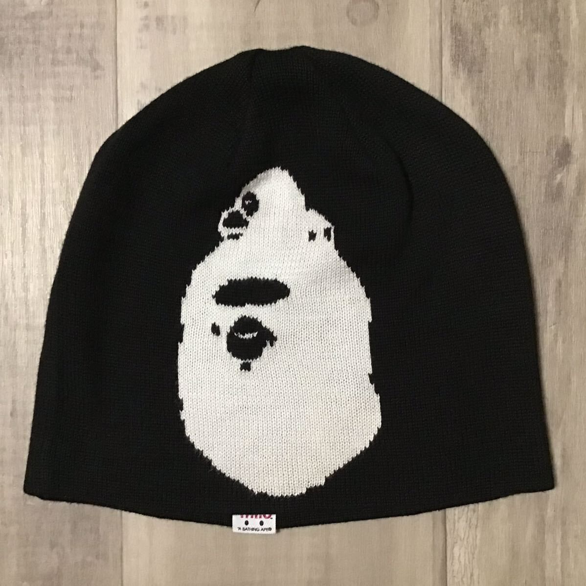 APE HEAD マイロ ニット帽 black a bathing ape BAPE エイプ ベイプ アベイシングエイプ ニット キャップ knit cap beanie milo NIGO