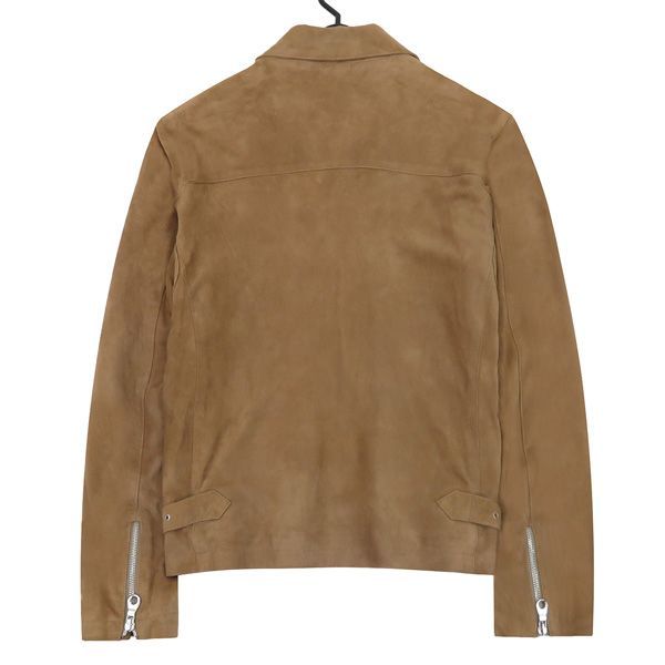 ゴートスエードライダースジャケット やぎ革 グレージュ