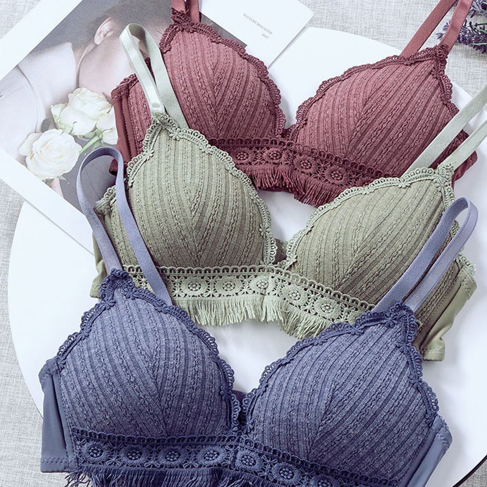 送料無料 韓国ランジェリー 上下セット 大人可愛い ブラジャーショーツ