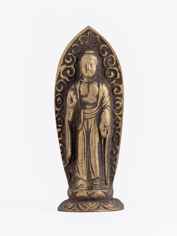 仏像 阿弥陀如来立像（小7.3cm/古美金）仏師：渡辺景秋 原型＿