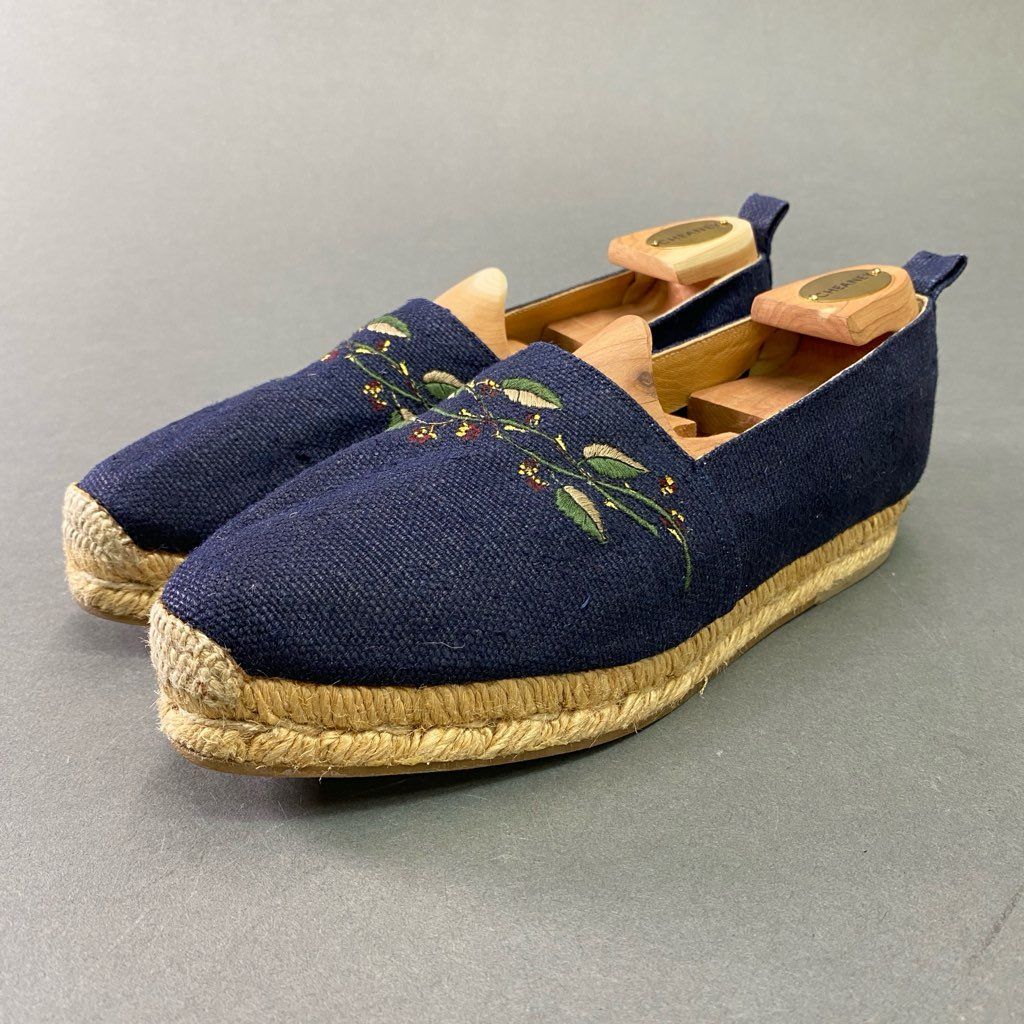 6d6 《美品》 HERMES エルメス 刺繍デザイン エスパドリーユ