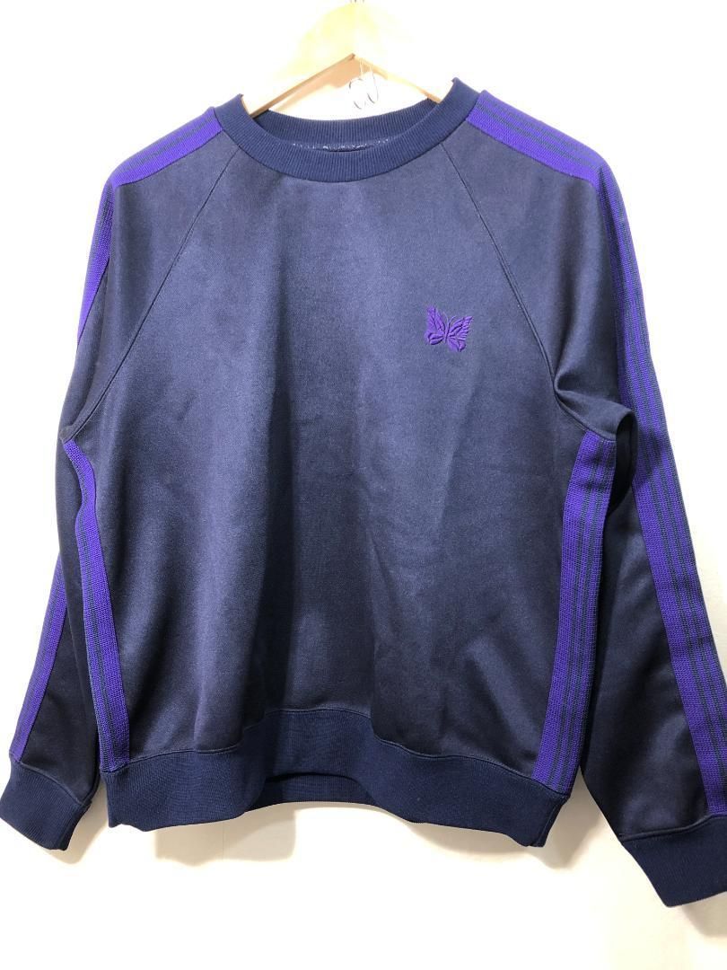 410111 Needles 上下セット Track Crew Neck Shirt NS245 TRACK PANT POLY SMOOTH NS246 セットアップ XS トラック クルーネック シャツ トレーナー ジャージ トップス パンツ ニードルズ