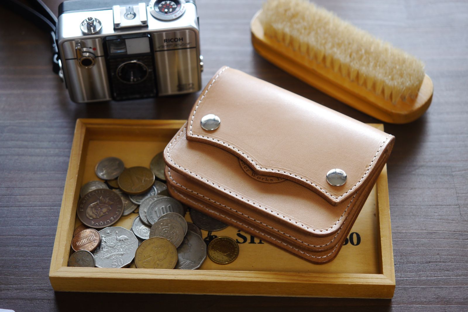 ハンドメイド レザークラフト 財布 いもにー ハンドメイド レザー