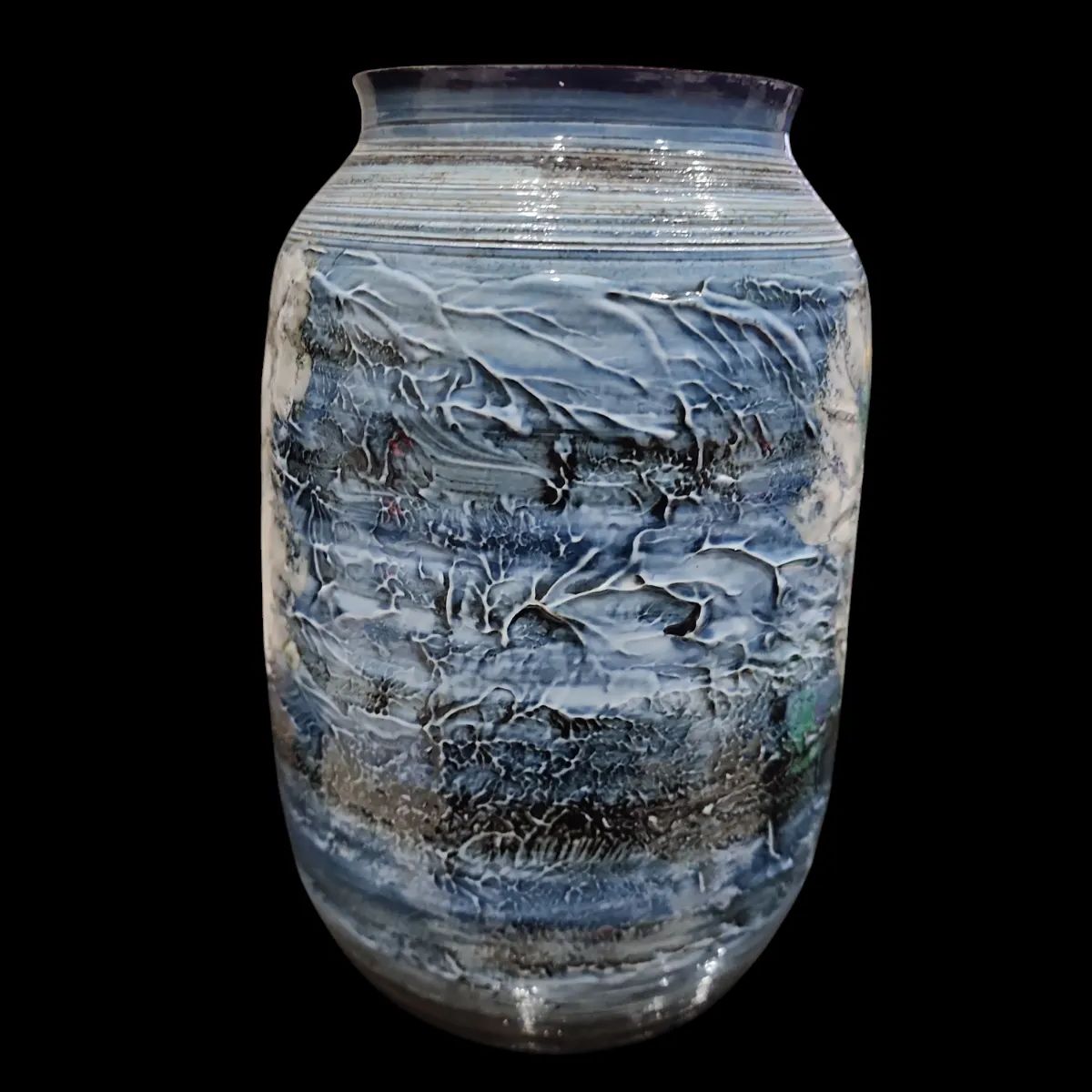 作家　草場正人　有田焼　肥前有田　花瓶　陶器 有田焼 日展陶芸作家 草場正人 染付花瓶 肥前有田 花器 花入