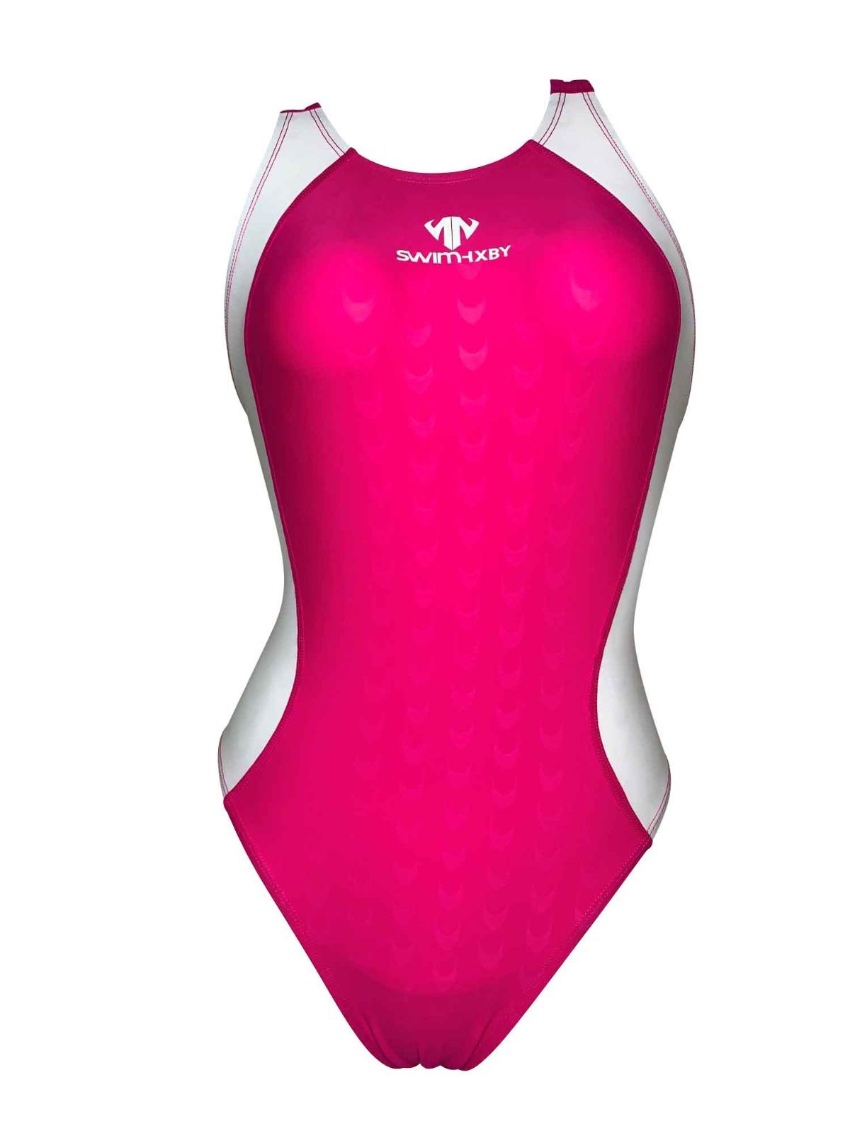 SWIMHXBY 競泳水着 レディース ピンク白 283 S-5XL - メルカリ