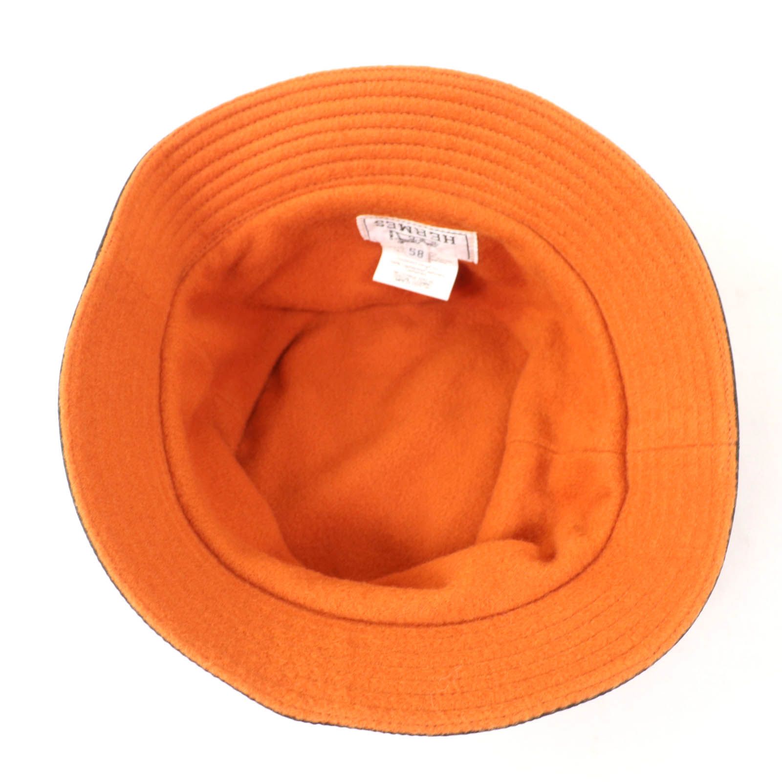 極美品☆HERMES エルメス Hモチーフ刺繍入り 裏地カシミヤ100