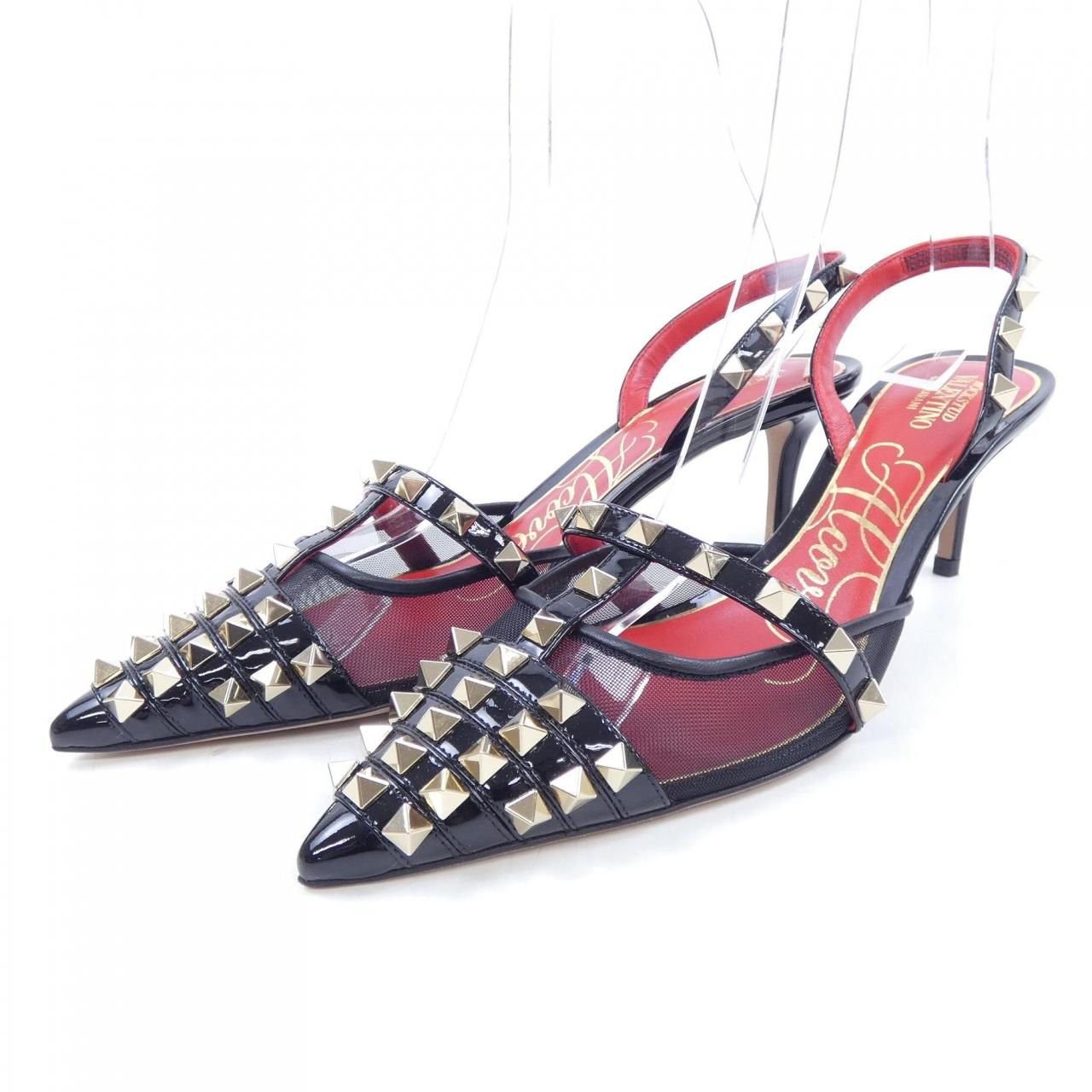 VALENTINO 新品 ヴァレンティノ スタッズ パンプス 37 ヴァレンティノ