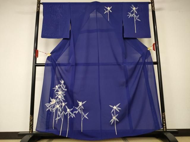 平和屋着物＊夏物 訪問着 絽 笹竹文 正絹 逸品 AAAZ4697jd - メルカリ