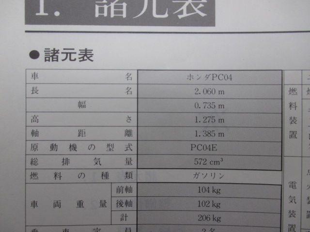 CBX550Fインテグラ サービスマニュアル ホンダ 正規 中古 バイク 整備