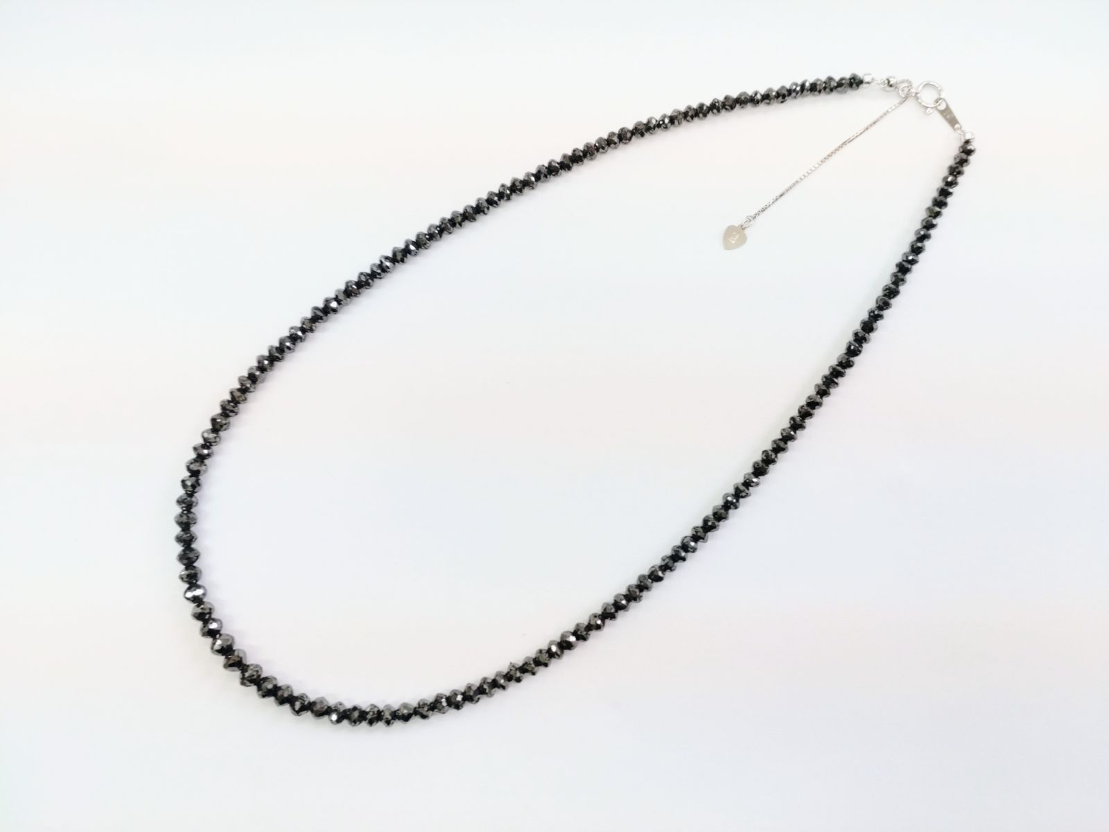 K18WG ブラックダイヤモンドネックレス 50.27ct【K497】 - メルカリ