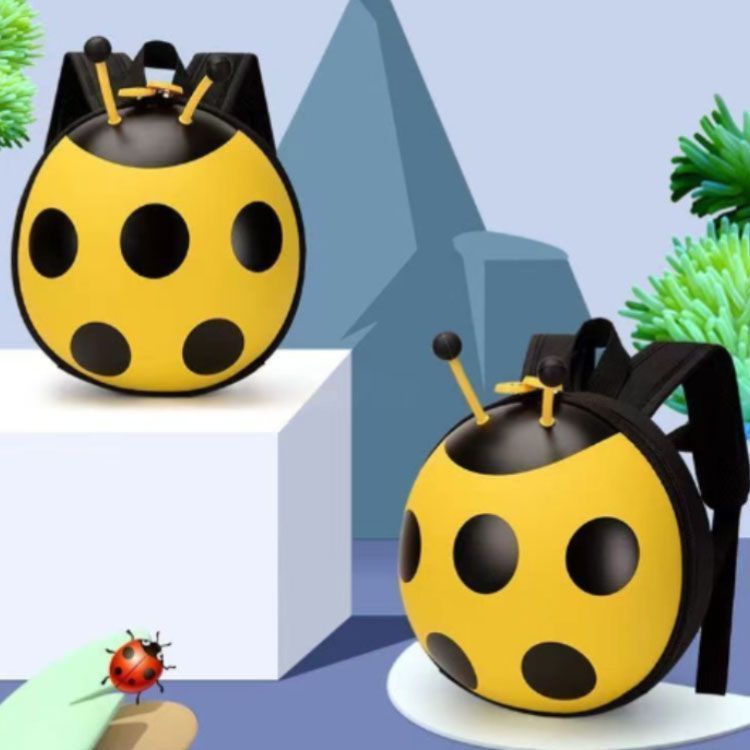 ベビーリュック てんとう虫 ハーネス リュックサック 迷子防止ひも 子供用リュック ずり落ち防止 迷子防止 かわいい 公園 ファスナー お出かけ チェストストラップ 通園 幼稚園 保育園 転倒防止 ク kym 3027