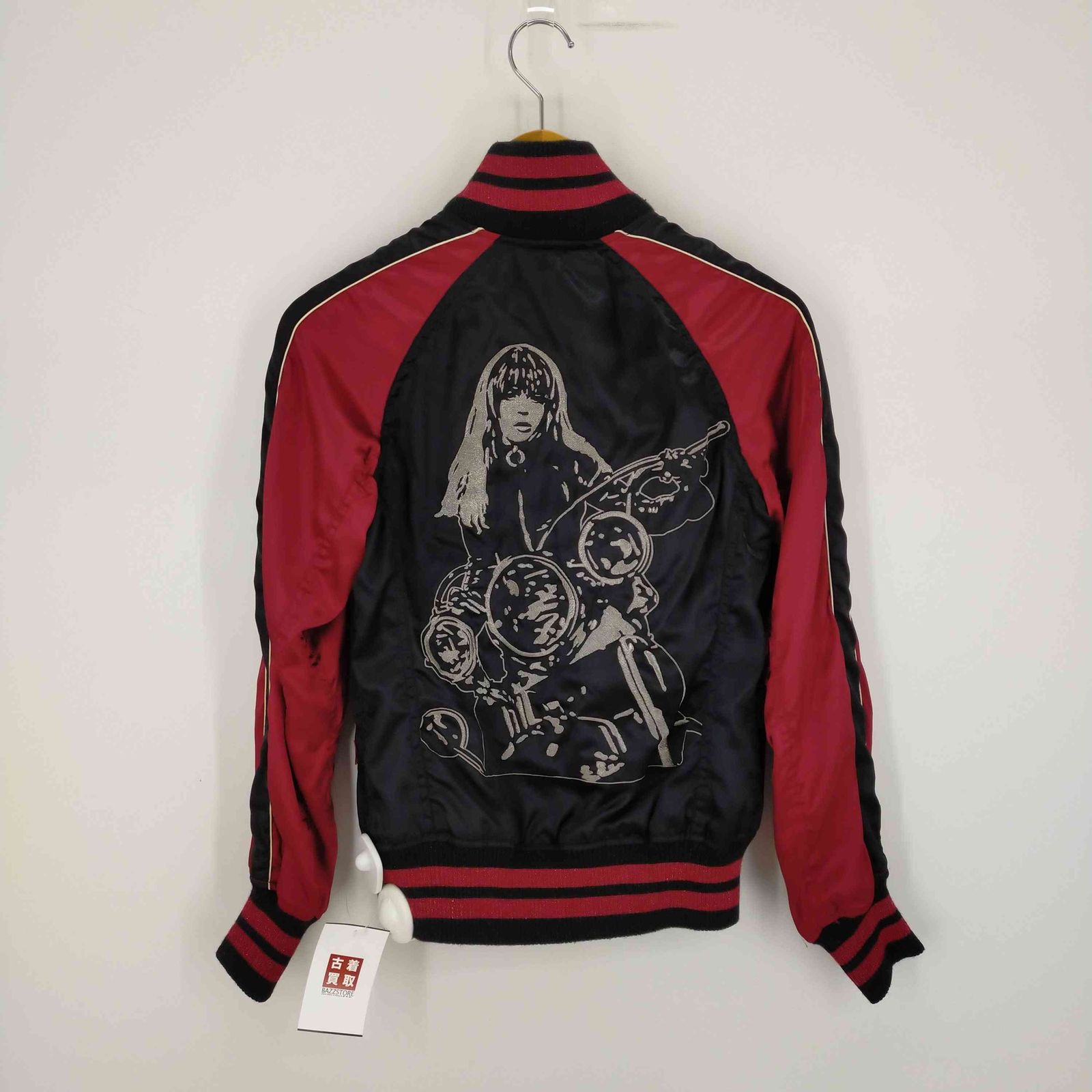HYSTERIC GLAMOUR バイクガール スカジャン  希少 ヒステリックグラマー HYSTERIC GLAMOUR バイクガール 刺繍