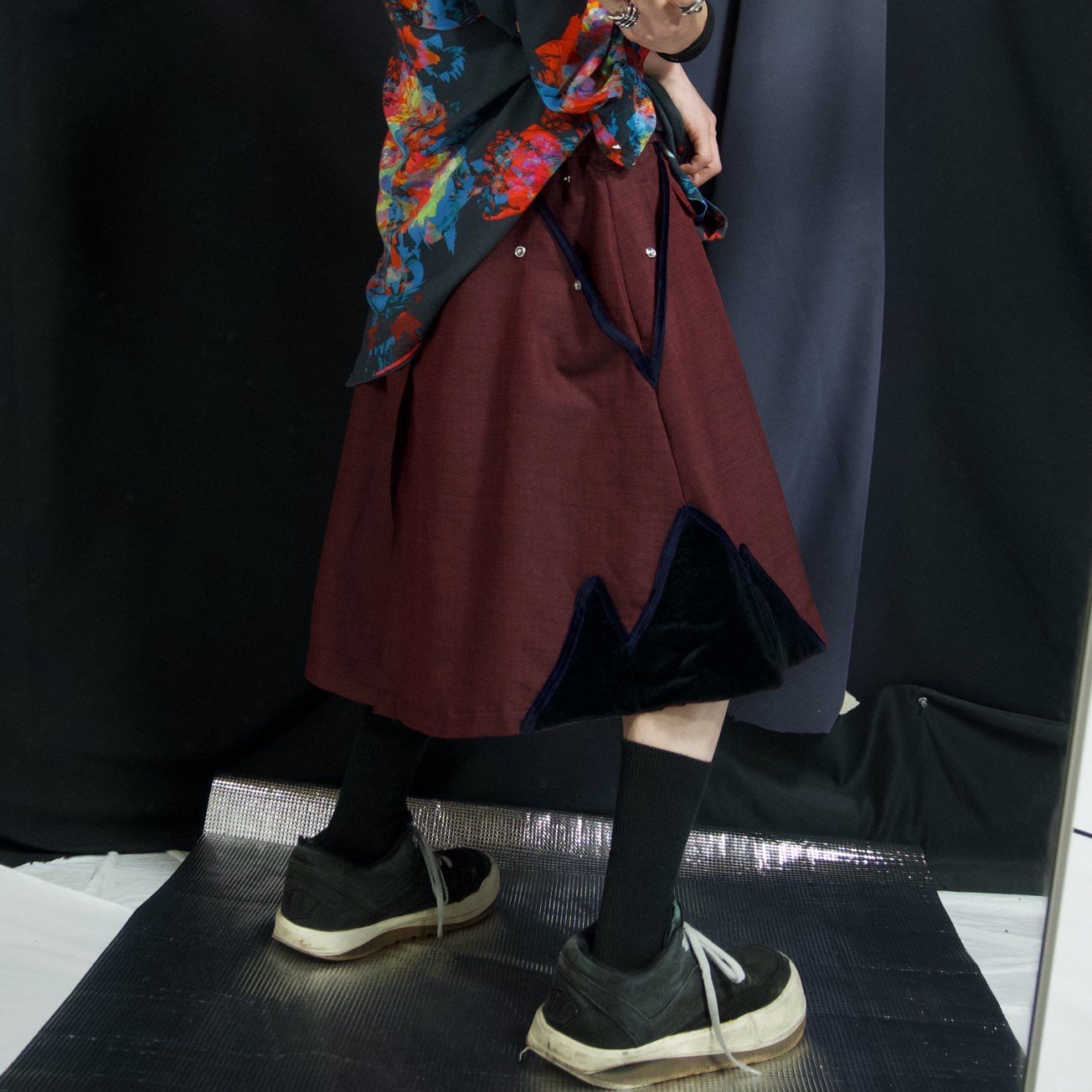 【予約中！】 90s TAKUYA ANGEL Velour Switched Wide Pleats Iridesent ジャケット・アウター